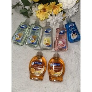 Dial and Softsoap Liquid Hand Soap Bundle Assorted Scents‎ 7 Piece Set